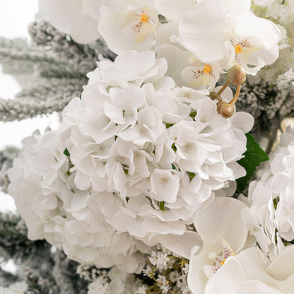 Annabelle Hydrangea Stem White (19cmDx55cmH)