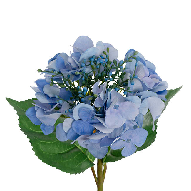 Budding Real Touch Hydrangea Stem Majorelle Blue (18Dx70cmH)
