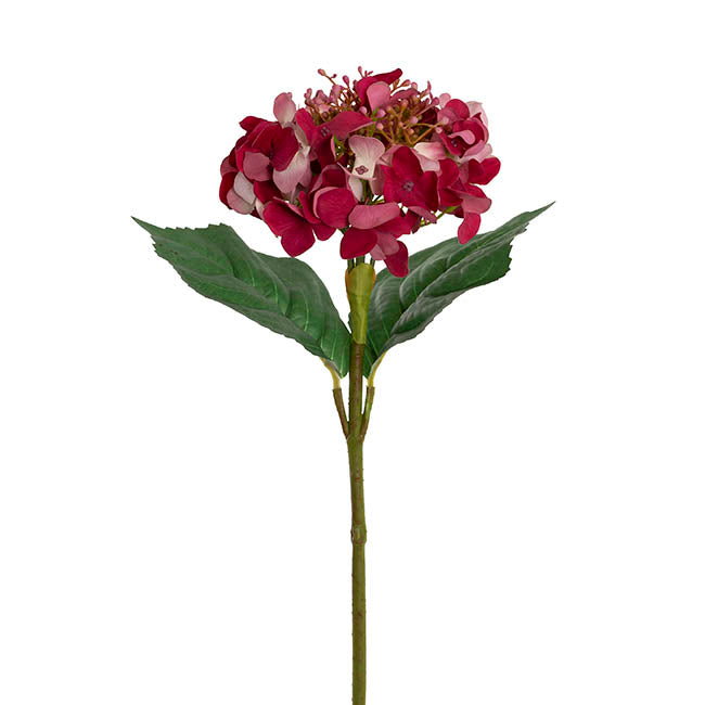 Budding Real Touch Hydrangea Stem Wine (18cmDx70cmH)