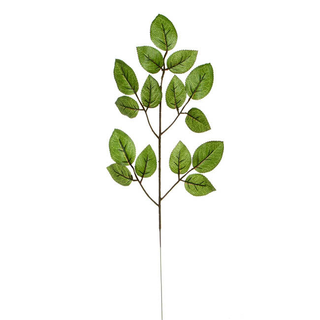 Rose Leaf Spray 6 Pack Green (56cmH)