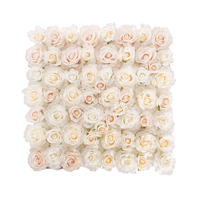 Rose Flower Wall White (50cmx50cm)
