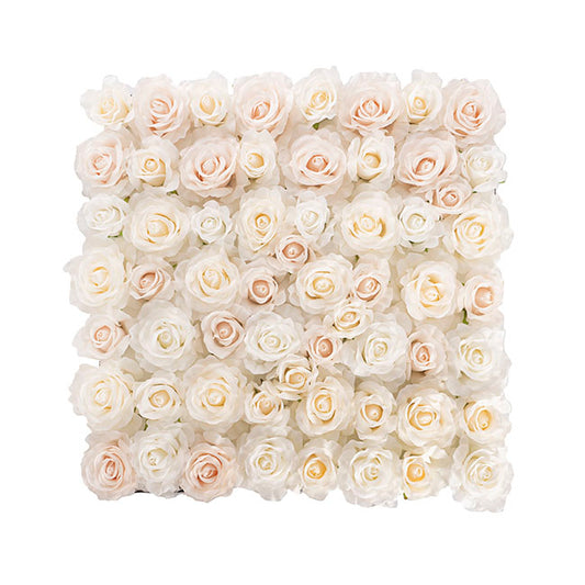 Rose Flower Wall White (50cmx50cm)