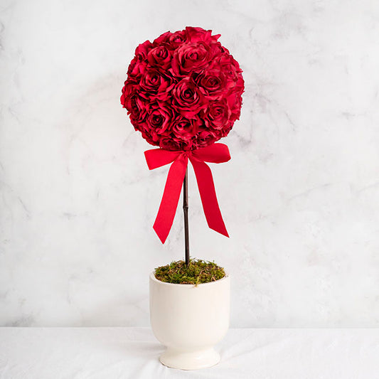 Rose Heads Loose Pack 9 Dark Red