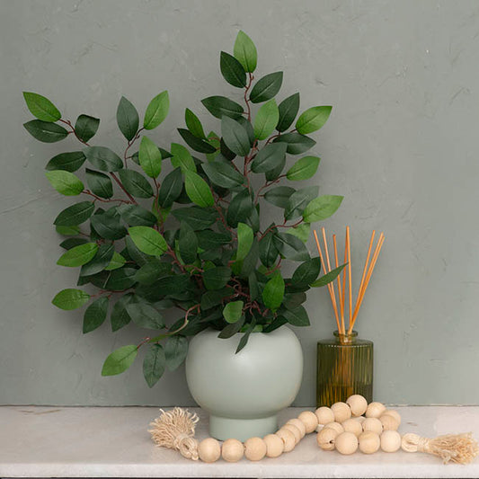 Camellia Leaf Spray 80 Leaves Green (65cmH)