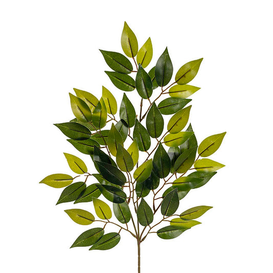 Real Touch Ficus Leaf Spray 60 Leaves Green (60cmH)