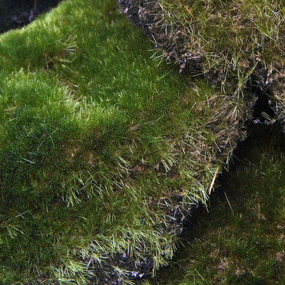 Artificial Large Moss Pads Pack 6 Green (14cmD)