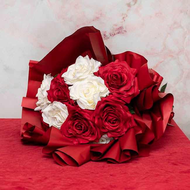 Large Colombian Rose Stem Red (20cmDx86cmH)