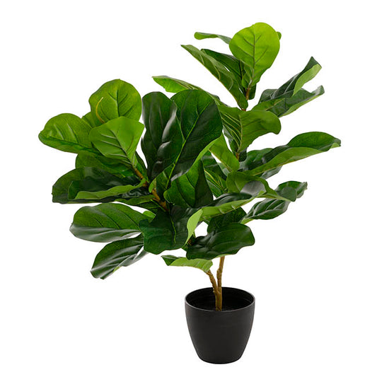 Artificial Real Touch Potted Fiddle Tree Green (65cmH)