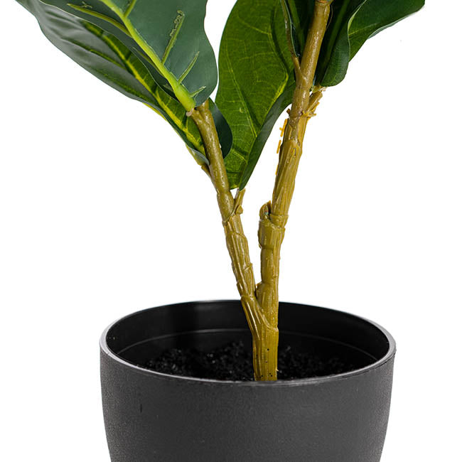 Artificial Real Touch Potted Fiddle Tree Green (65cmH)