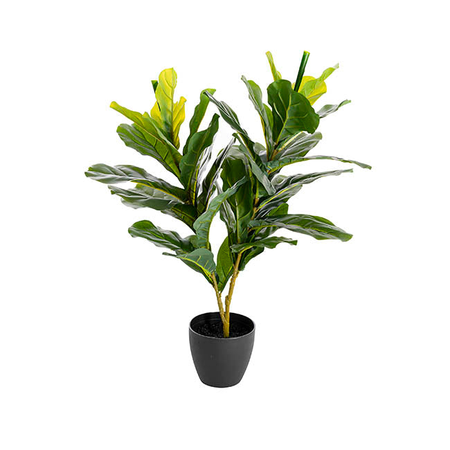 Artificial Real Touch Potted Fiddle Tree Green (65cmH)