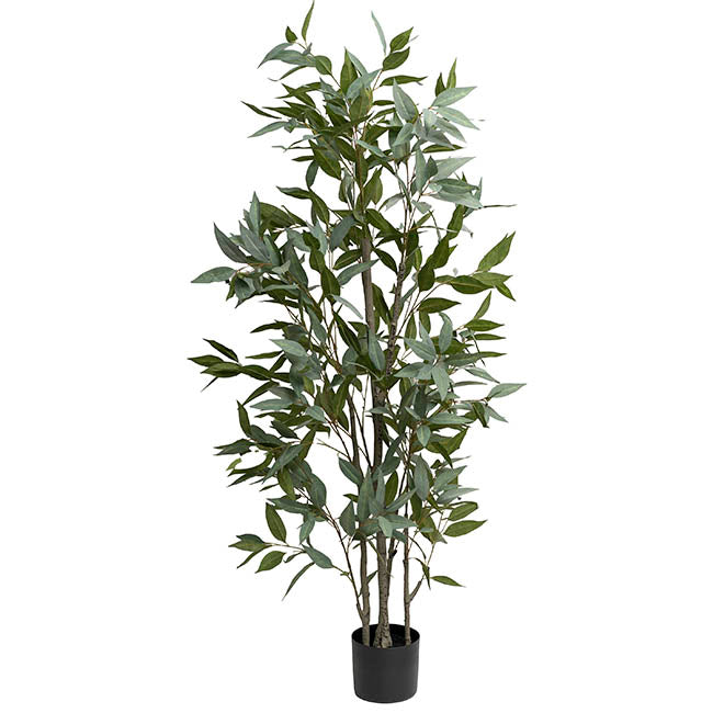 Faux Willow Eucalyptus Tree Green (165cmH)