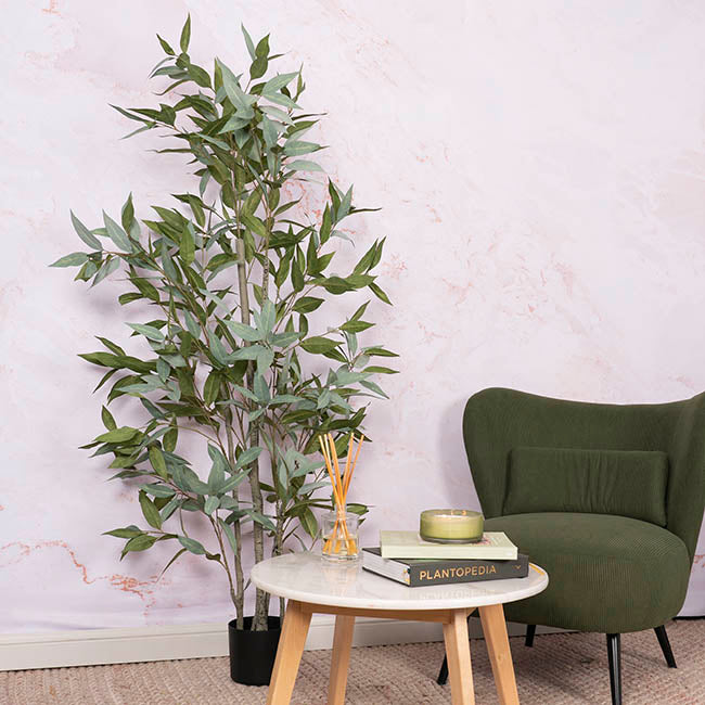 Faux Willow Eucalyptus Tree Green (165cmH)