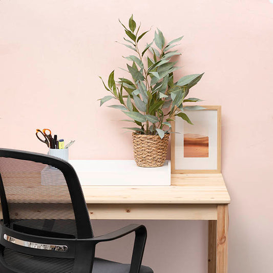 Faux Willow Eucalyptus Tree Green (65cmH)