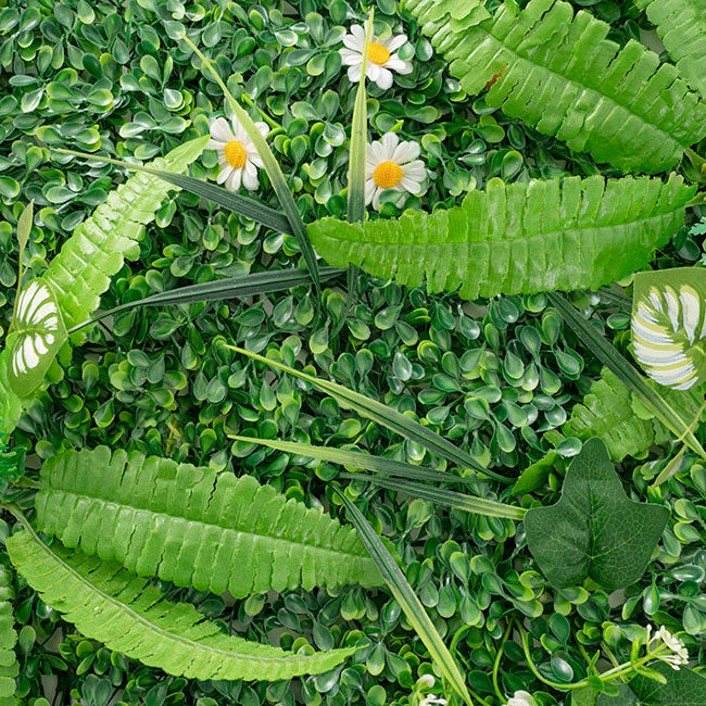 Greenery Wall UV Treated Tropical Oasis Green (40x60cm)