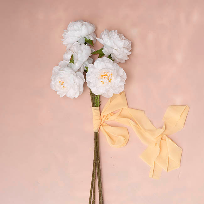 Single Stem Peony White (13cmDx67cmH)