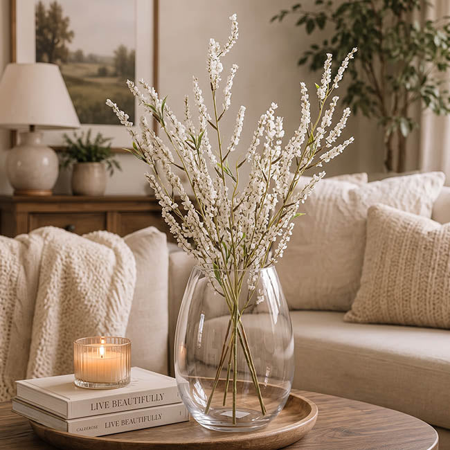 Meadowsweets Spiraea Flower Spray White (100cmH)