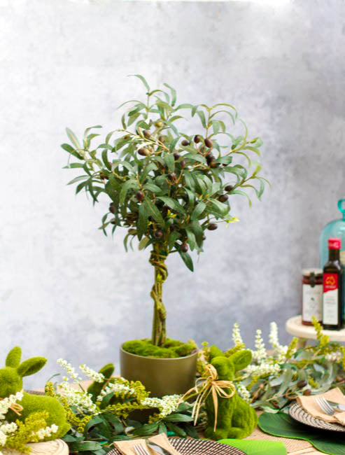 Olive Branch Spray Green (70cmH)