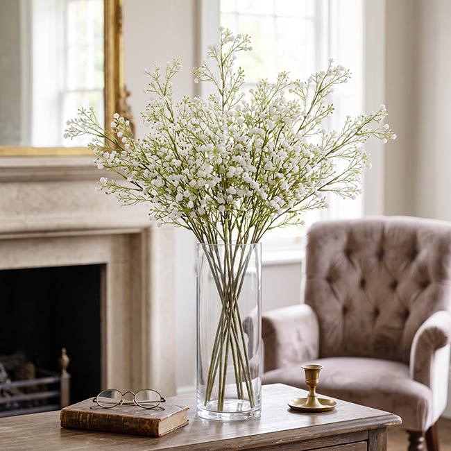 Baby's Breath Leaf Spray White (67cmH)