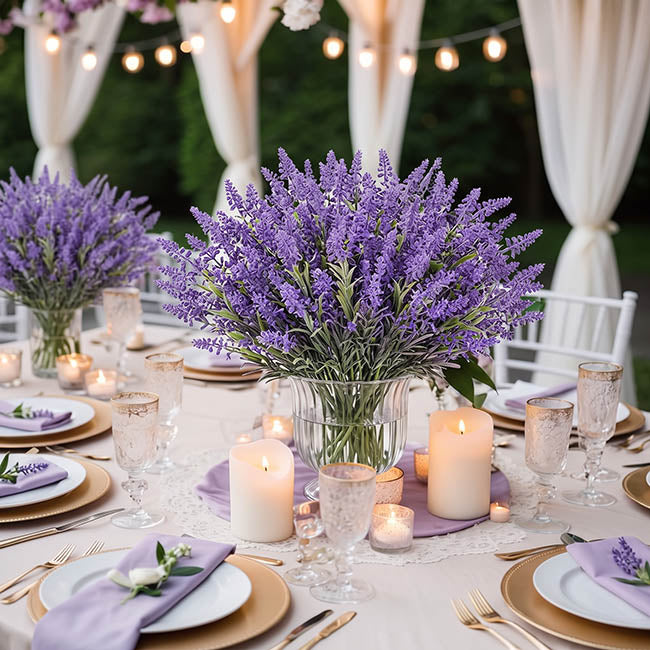 Lavender Spray 6 Stems Violet (39cmH)