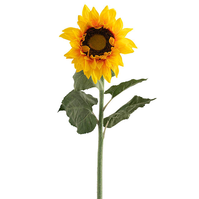Giant Sunflower Faux Yellow (28cmDx143cmH)