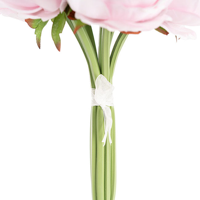 Peony Bouquet Emily x8 Flowers Pink (34cmH)
