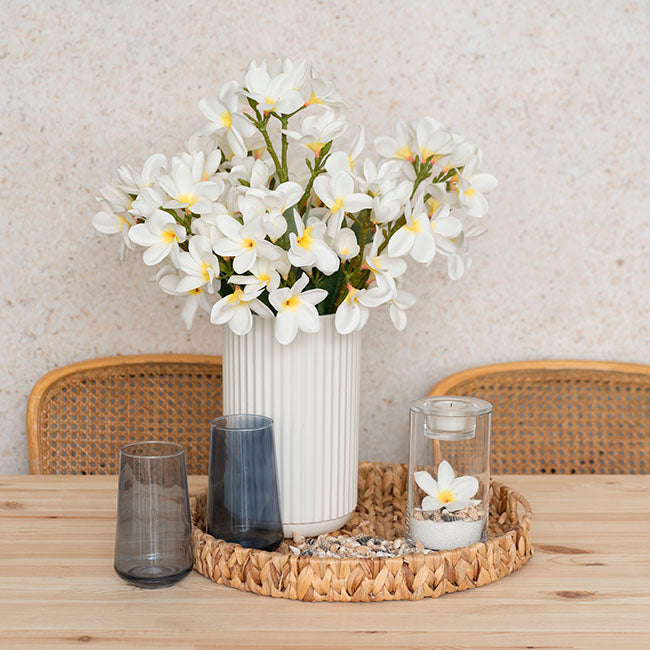 Frangipani Spray x4 Cream Yellow (68cmH)