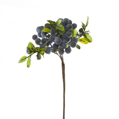 Berry Cluster Spray Blue (35cmH)