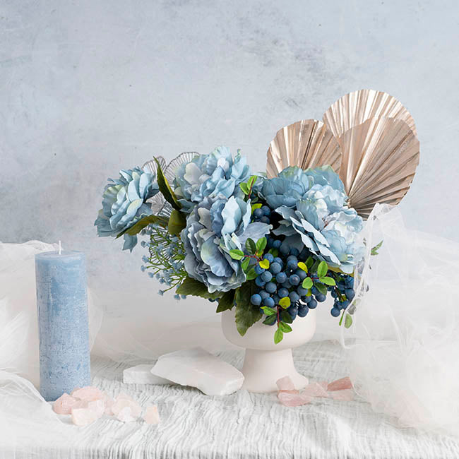 Berry Cluster Spray Blue (35cmH)