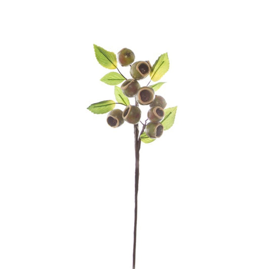 Gumnut Spray Large x10 Green Brown (38cmH)