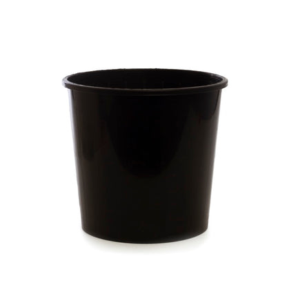 Dutch Flower Bucket Plastic Round 05L Black (23Dx20cmH)