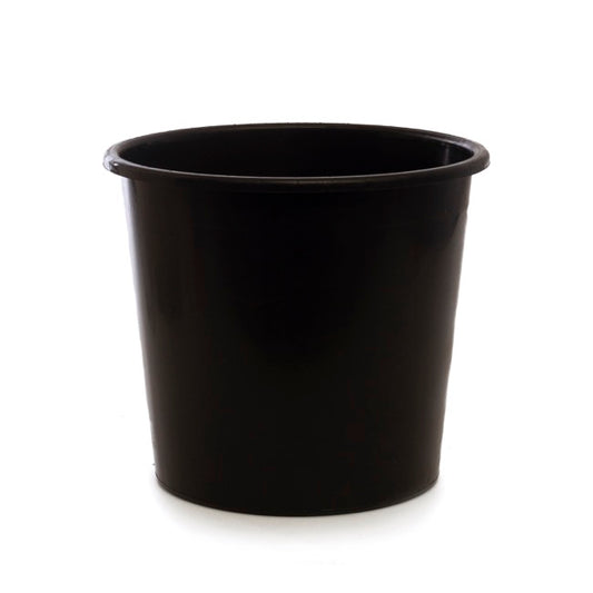 Dutch Flower Bucket Plastic Round 07L Black (26Dx19cmH)