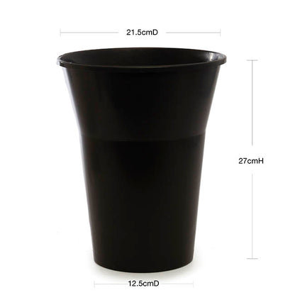 Flower Display Vase 5L Black (21.5Dx27cmH)