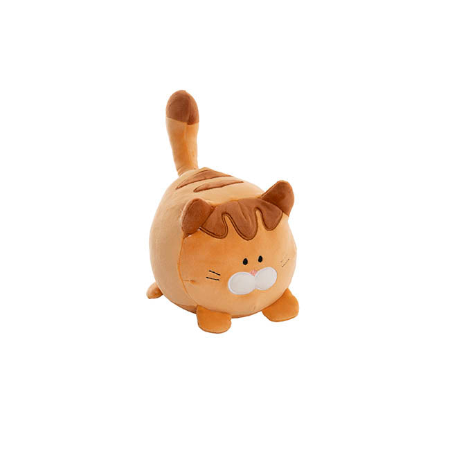 Cat Sherlock Plush Puff Soft Toy Beige Brown (16cmHT)