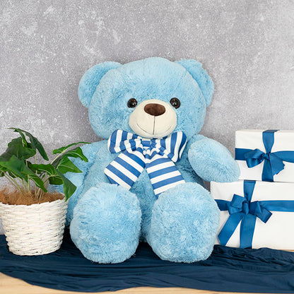 Liam Giant Teddy Bear Blue (105cmHT)