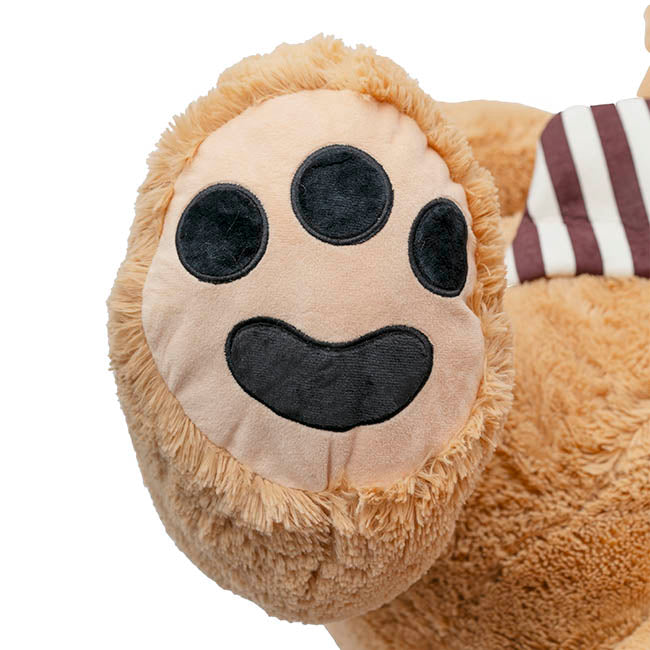 Wilson Giant Teddy Bear w Striped Bow Brown (115cmHT/80cmST)