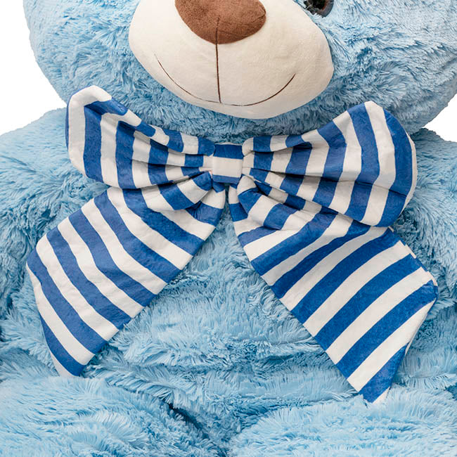 Liam Soft Giant Teddy Bear Blue (130cmHT/90cmST)