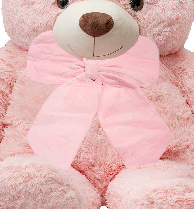 Liam Soft Giant Teddy Bear Soft Pink (130cmHT/90cmST)