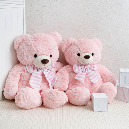 Liam Soft Giant Teddy Bear Soft Pink (130cmHT/90cmST)