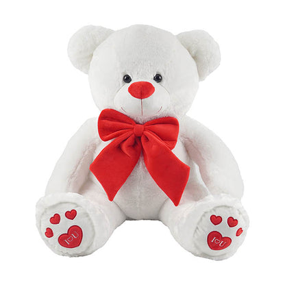 Ted the I Love You Giant Teddy Bear White (90cmHT/60cmST)