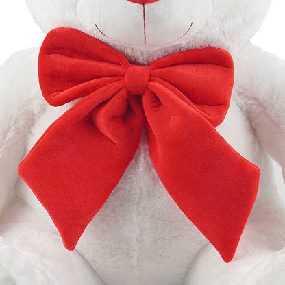 Ted the I Love You Giant Teddy Bear White (90cmHT/60cmST)