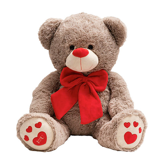 Ted the I Love You Giant Teddy Bear Grey (90cmHT/60cmST)
