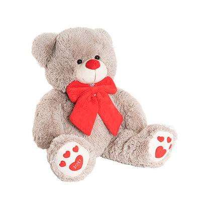 Ted the I Love You Teddy Bear Plush Toy Warm Grey (45cmST)