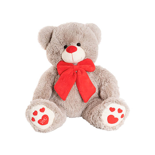 Ted the I Love You Teddy Bear Plush Toy Warm Grey (45cmST)