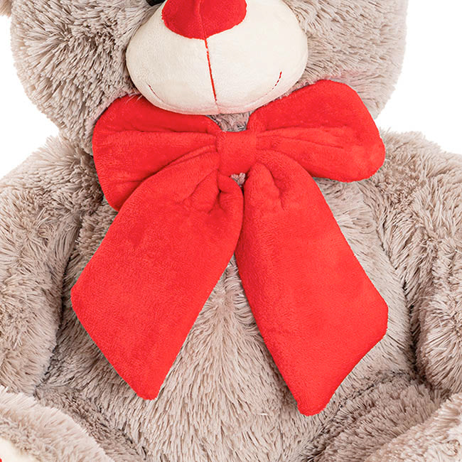 Ted the I Love You Teddy Bear Plush Toy Warm Grey (45cmST)