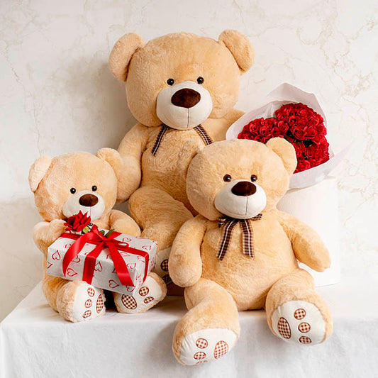Nandi Large Teddy Bear Brown (60cm Sitting)