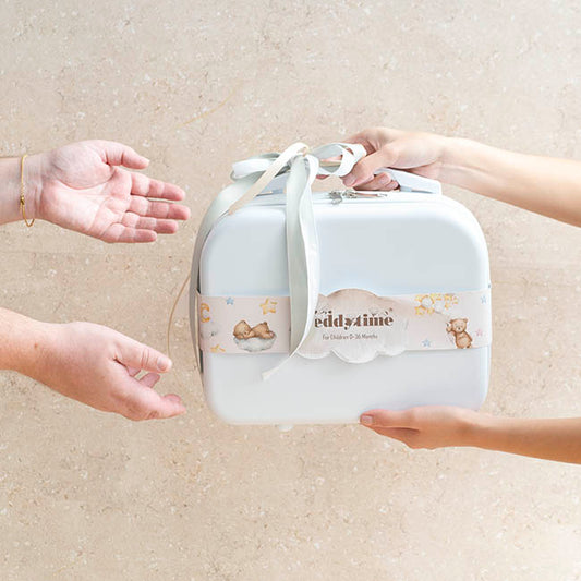 Star Print 100% Cotton Baby Gift Case Set 8 Grey