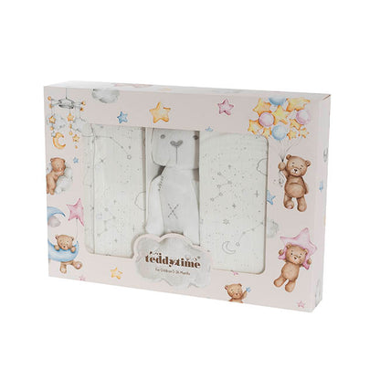 Constellation Print 100% Cotton Baby Gift Box Set 8 White
