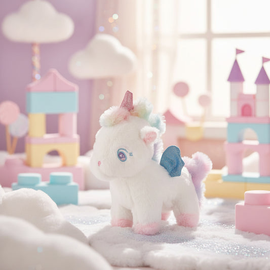 Unicorn Charlotte Plush Soft Toy White (24cmHT)