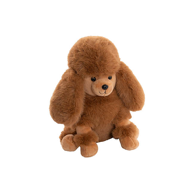 Poodle Posh Plush Soft Toy Brown (25cmST)
