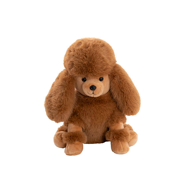 Poodle Posh Plush Soft Toy Brown (25cmST)